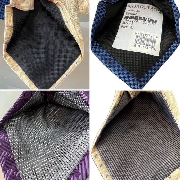 👔4️⃣ Bundle of 4 Nordstrom/ Nordstrom Men’s Shop Neckties/ Neck Ties—Standard - Picture 9 of 17